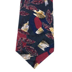 417 by Van Heusen 100% Silk Mens Tie Necktie Multicolor Vintage